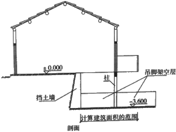 7 建筑物架空层及坡地建筑物吊脚架空层,应按其顶板水平投影计算建筑