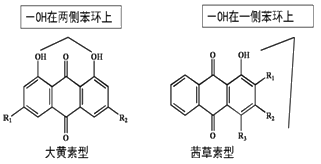 引申知识点(1)——蒽醌结构分类 根据羟基在蒽醌母核上分布位置的不